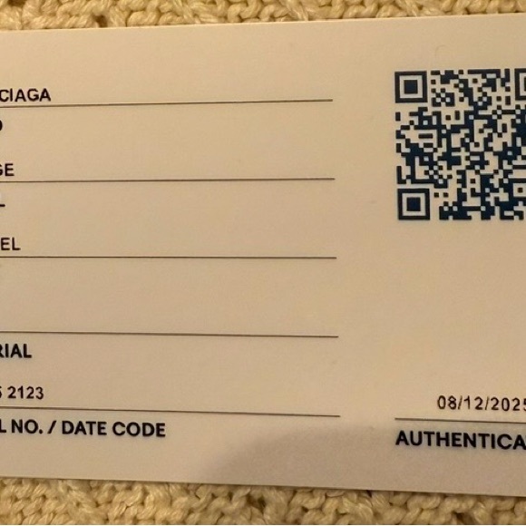 Balenciaga GGH Brief Bag Light Blue Handbag with Gold Accents - Picture 14 of 15